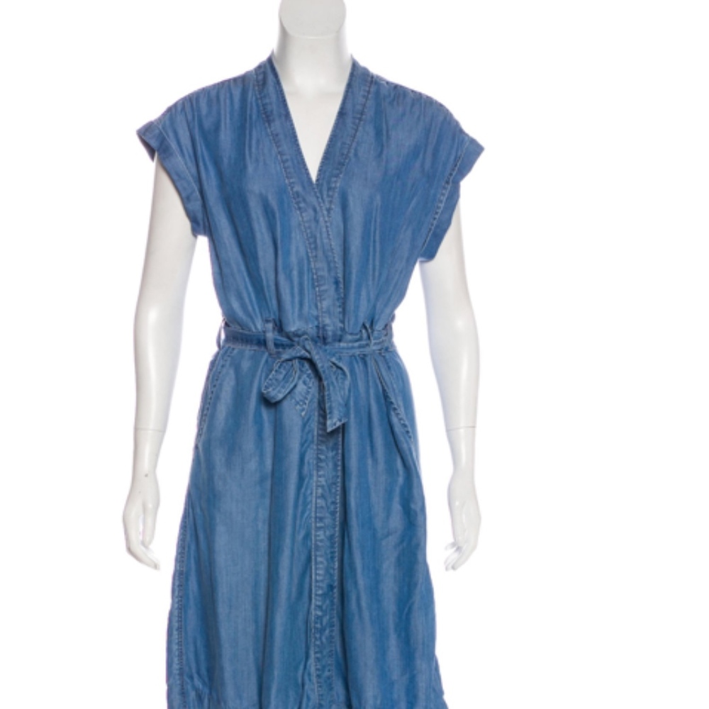 CLOSED LYOCELL DENIM WRAP DRESS